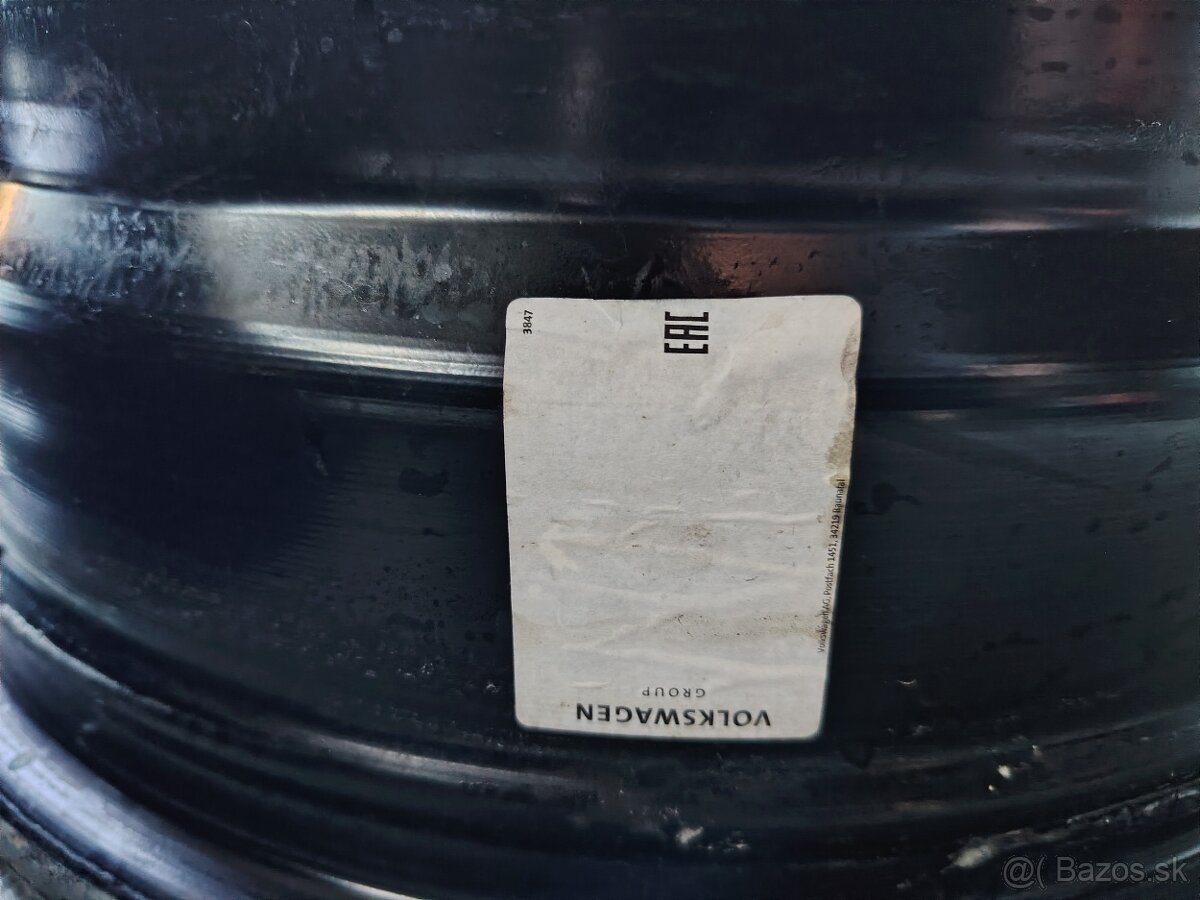 Plechové disky plus puklice R16 5x112 Škoda Volkswagen - 5