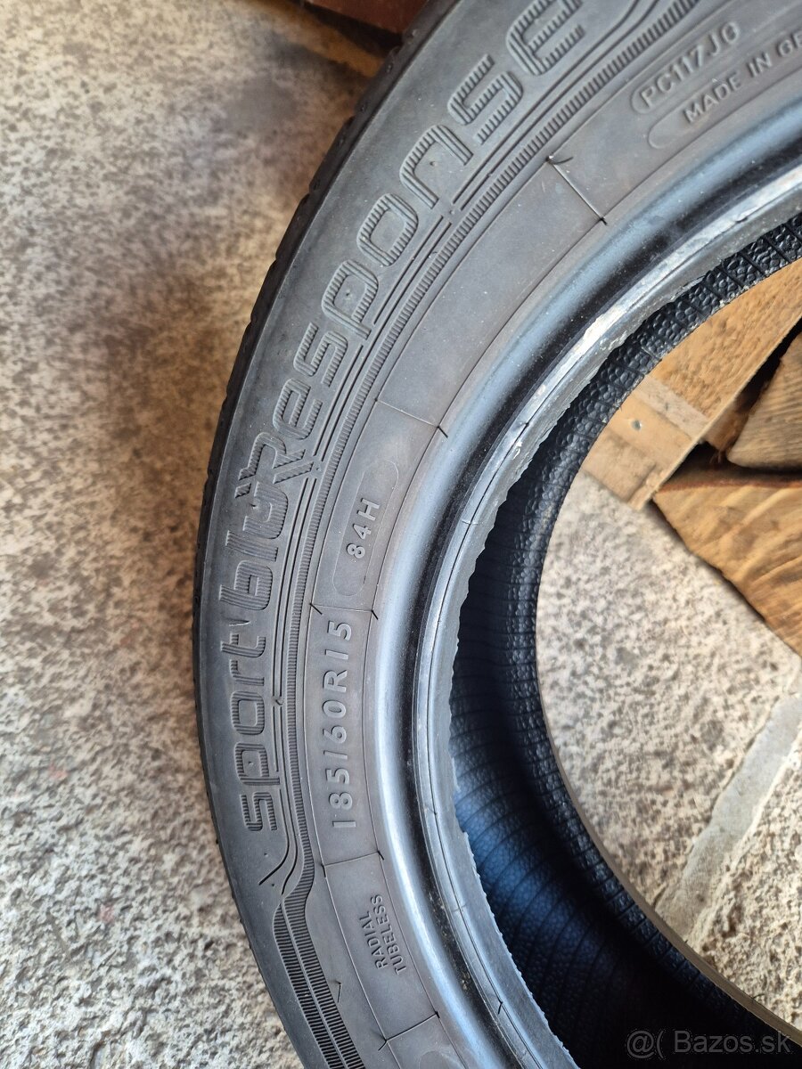 Letné pneumatiky 185/60 R15 dve sady - 5