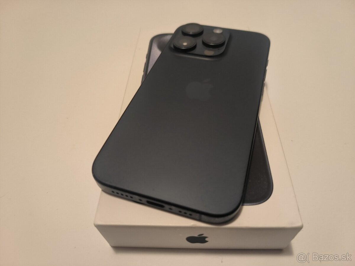 apple iphone 15 PRO 256gb Blue Titanium 86% Batéria - 5