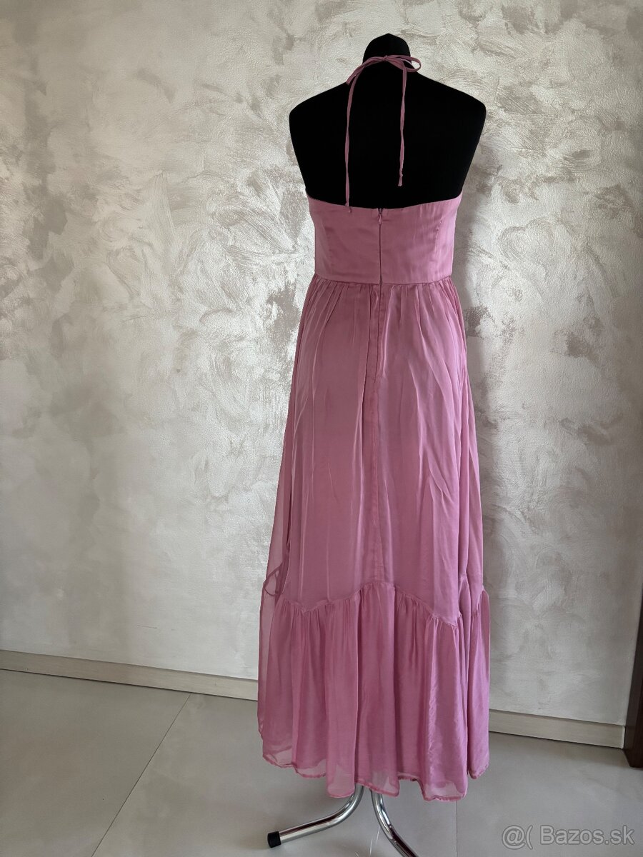 Spoločenské hodvábne šaty - 5