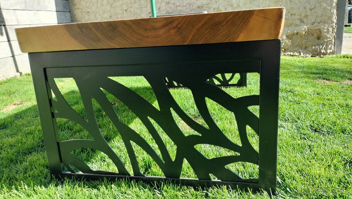 Masívny orechový stôl - 5