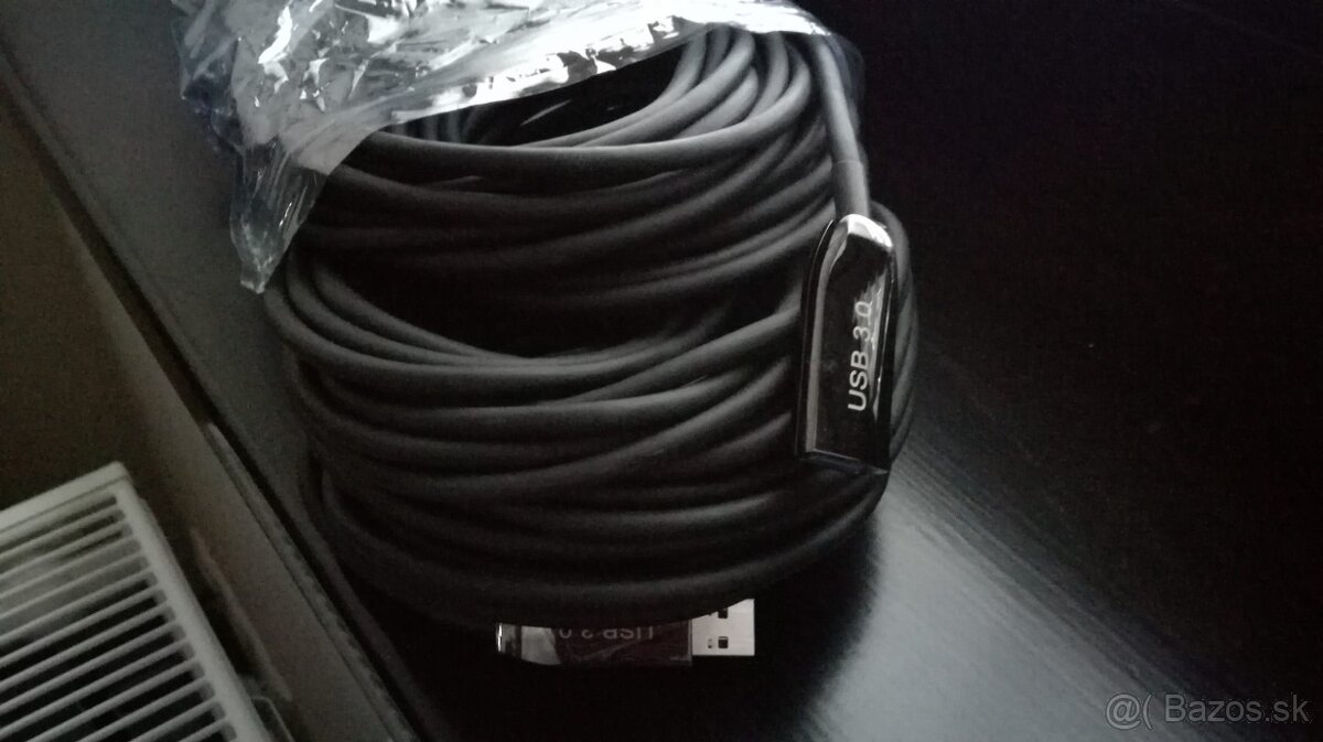 NOVY 20 m PremiumCord USB 3.0 predlžovací optický AOC kábel - 5