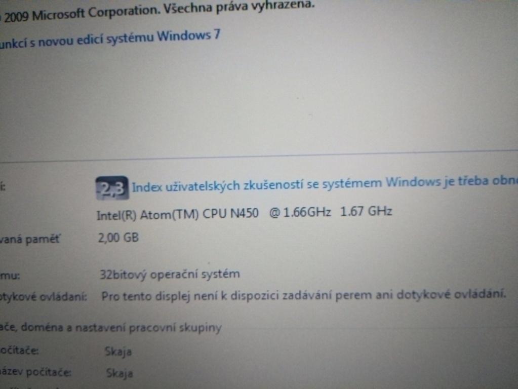 rozpredám netbook Acer aspire one D255 - 5