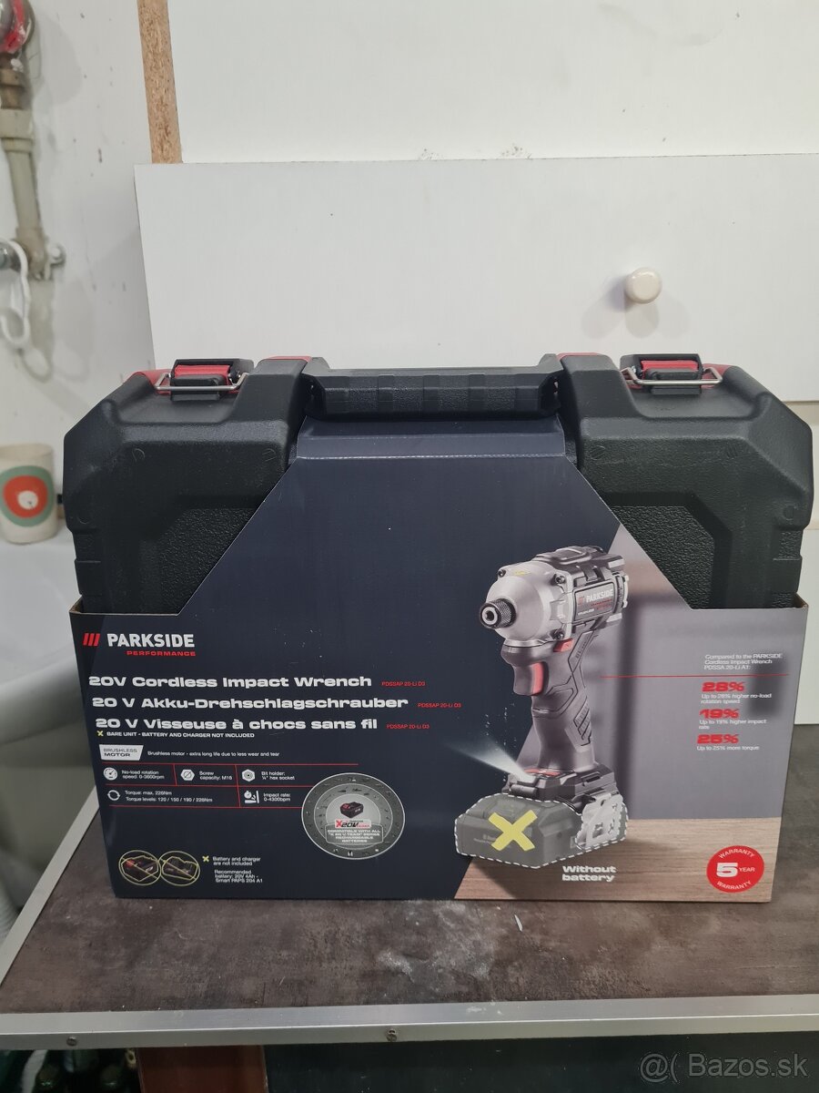 Parkside rázový uťahovák 226 Nm - 5