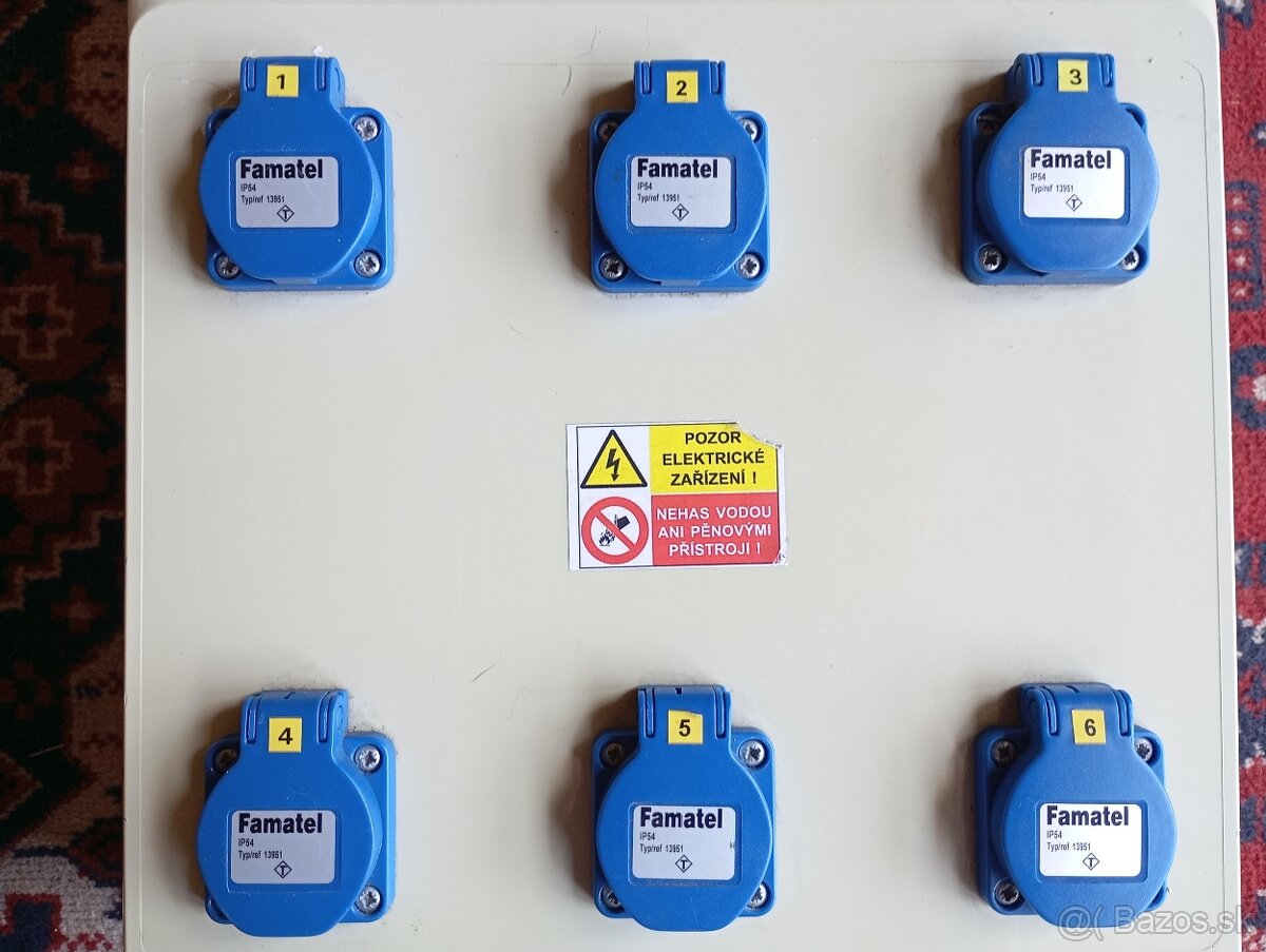 Zásuvková skriňa, Prenosný elektrický rozvádzač Famatel - 5