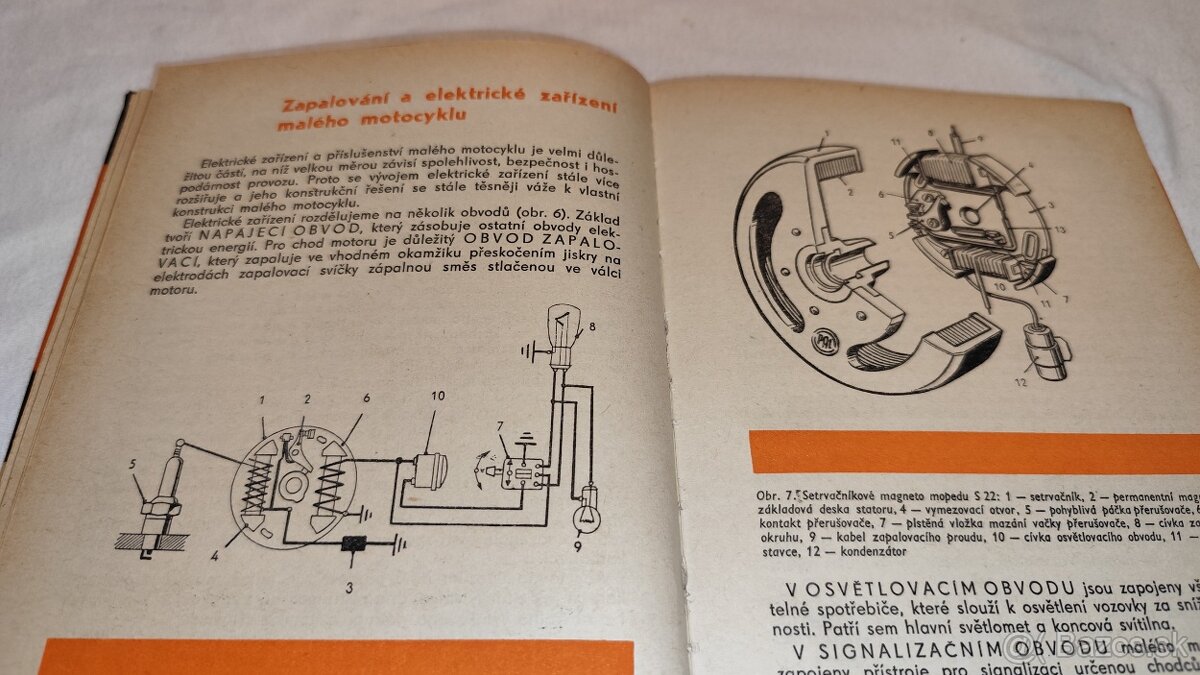 Učebnice řidiče mopedu a malého motocyklu – veteránská kniha - 5