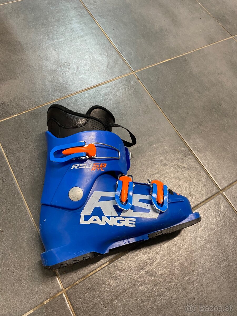 Predám detský lyžiarsky set – lyže + lyžiarky - 5