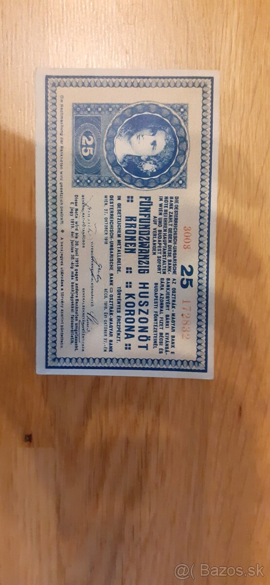 25 korún z roku 1918 - 5