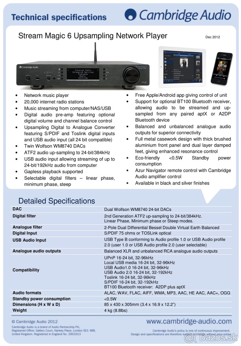 Cambridge Audio Stream Magic 6 + Azur 651A - 5