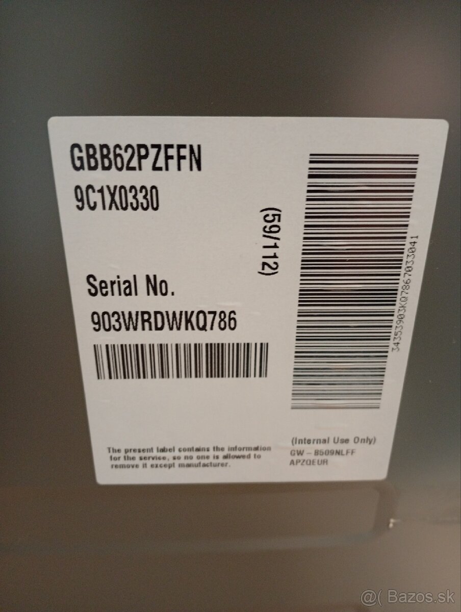 Predám chladničku LG A+++ - 5