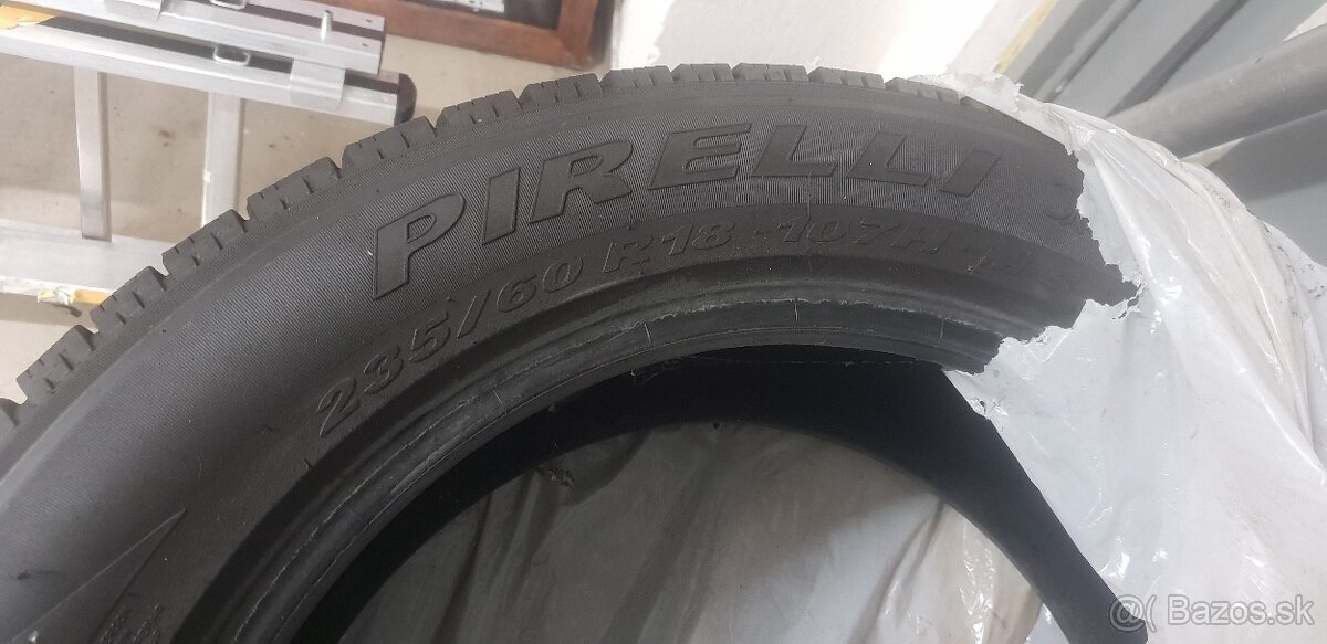 Predam zimne pneumatiky Pirelli 235/60 r18 - 5