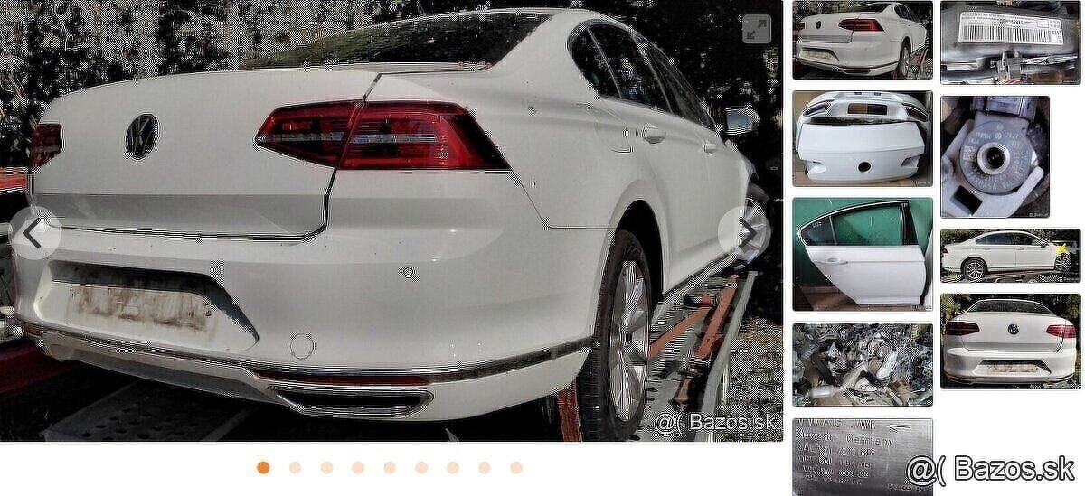 Volkswagen PASSAT B8 2.0 TDi 2019 predám ZADNÝ NÁRAZNÍK, ZAD - 5