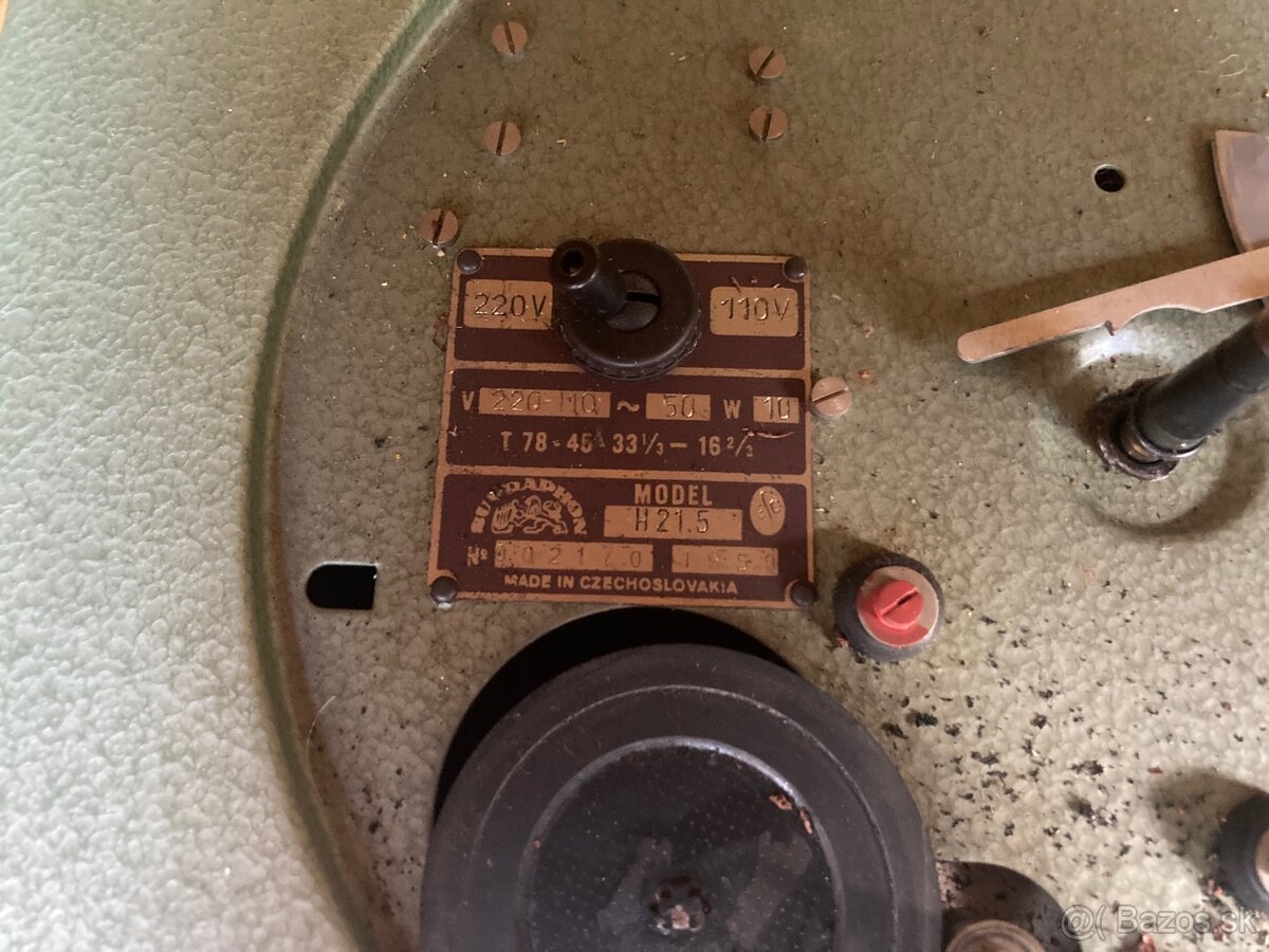 Súprava Supraphon SL21 a Tesla 532A Echo + platne - 5