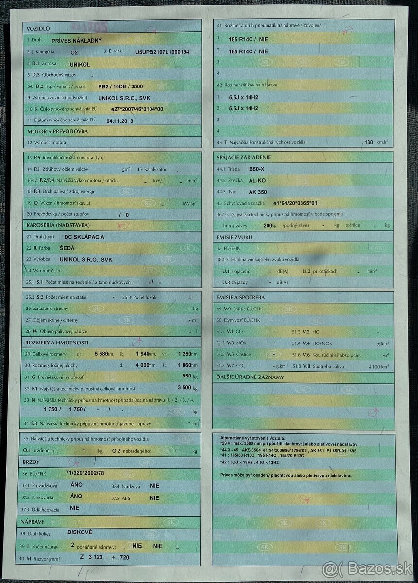 Nákladný prívesný vozík - 5