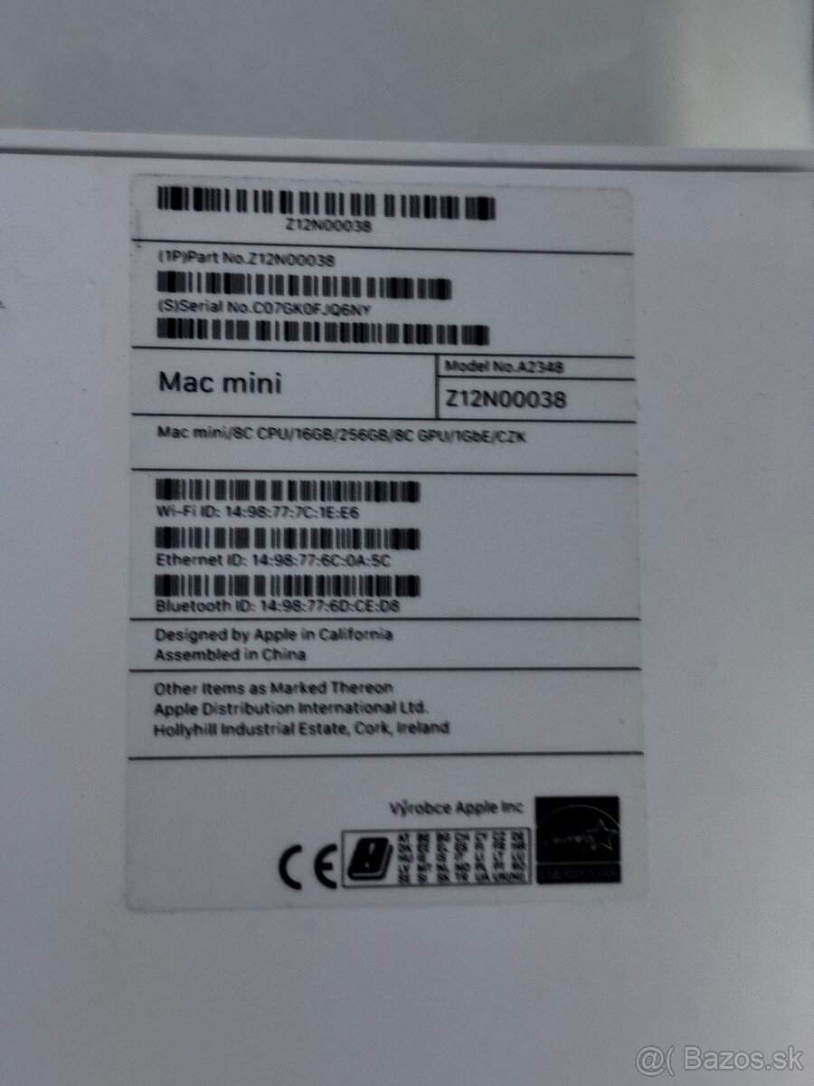 Počítač Apple Mac Mini M1 8GB RAM / 256GB SSD (A2348) - 5