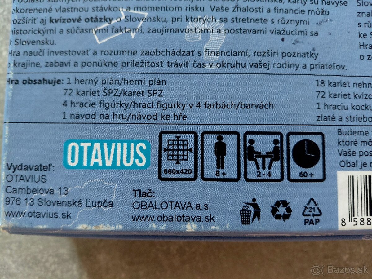 Spoločenská hra Milujeme Slovensko - 5