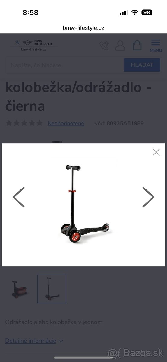 Odrazadlo+ kolobezka BMW - 5