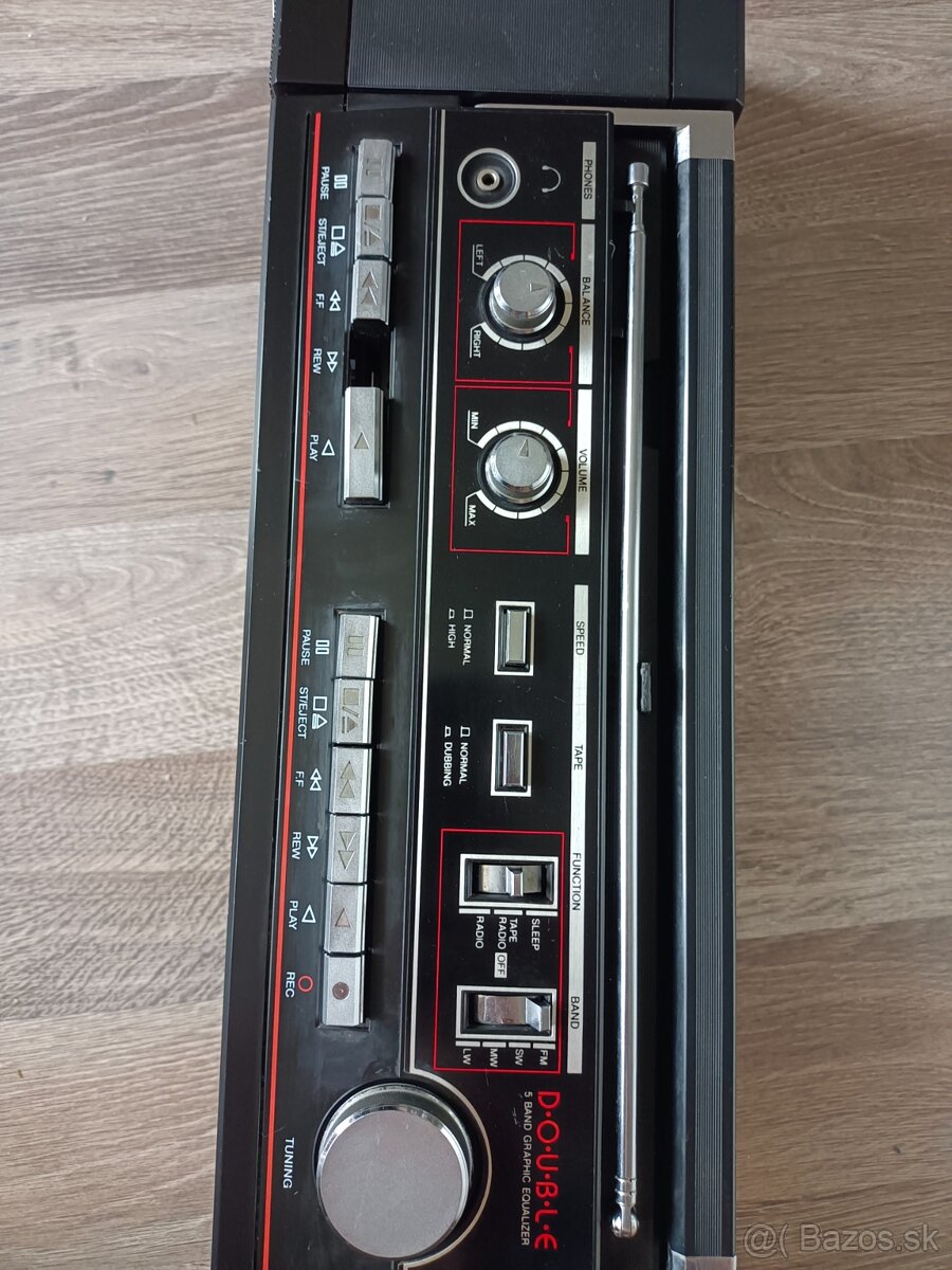 ABA 9090 radiomagnetofon retro 2 kazeťák Korea - 5