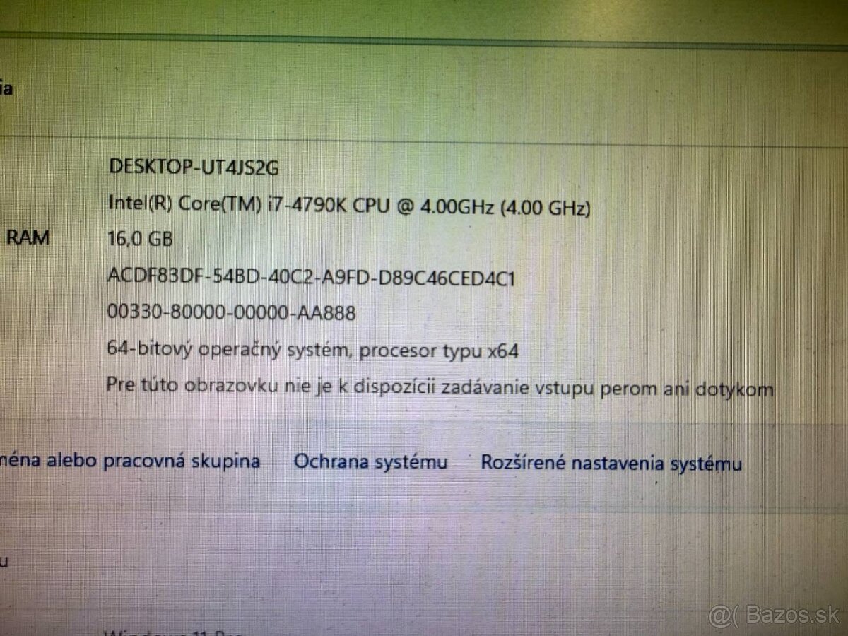 Herný počítač i7-4790K / 16 GB / RX 570 8 GB / SSD + HDD - 5