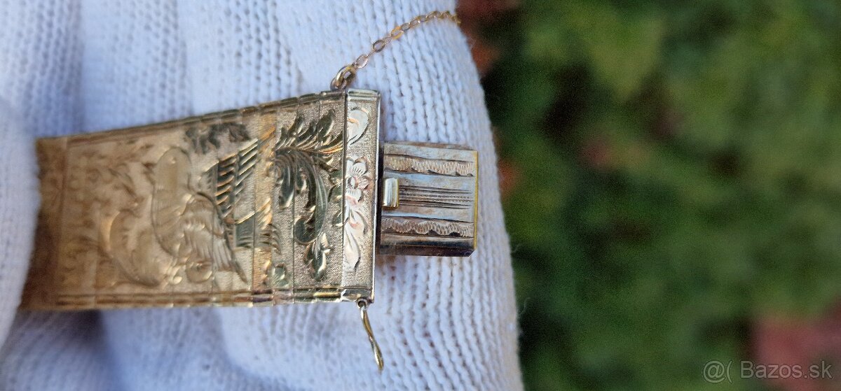 Starožitný zlatý náramok 14kt - 5