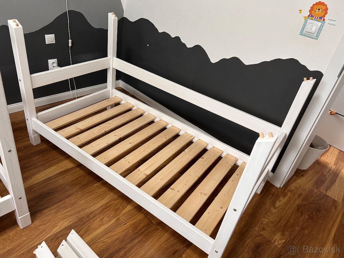 Detska domcekova postel Lucky so zabranou 160x80 - 5