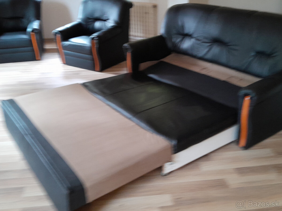 Gauč a kreslá (koženka) - 5