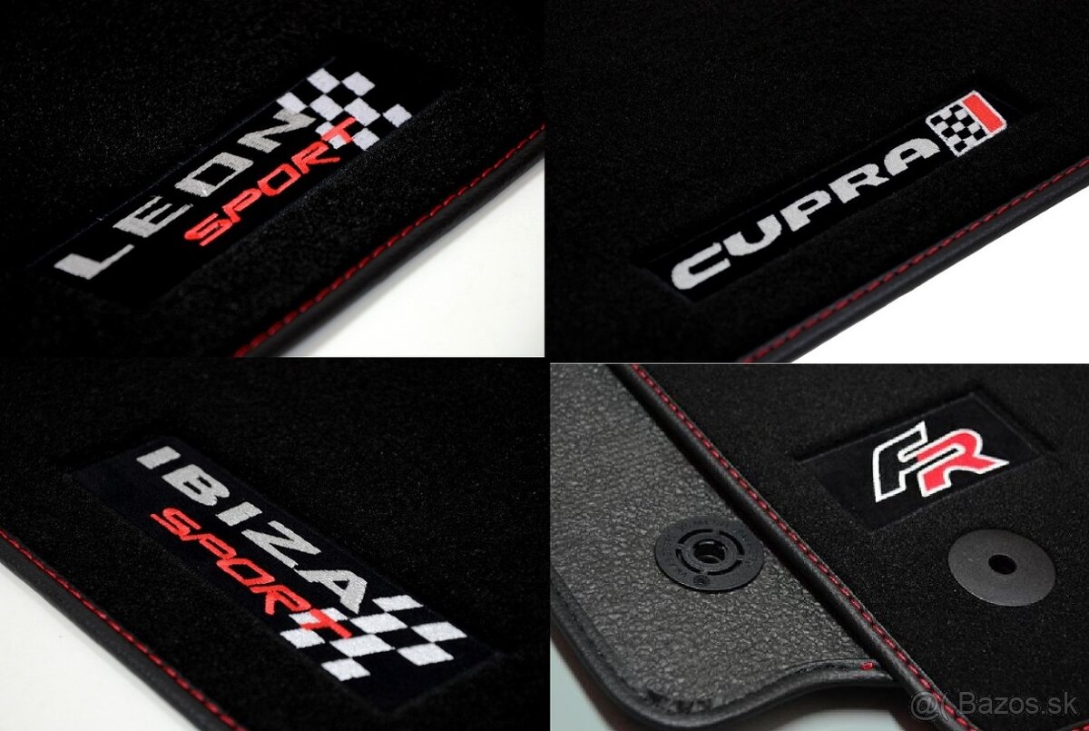 Luxusní celoroční Autokoberečky s podkladem hrubé gumy - 5