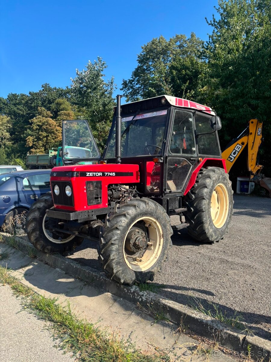 Zetor 7745+vlečka+navijak na drevo - 5