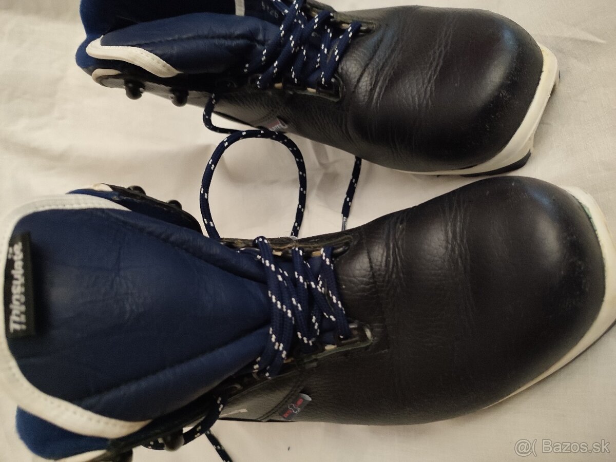 Kvalitné a pevné kožené topánky na bežky ALPINA v 39, NNN - 5