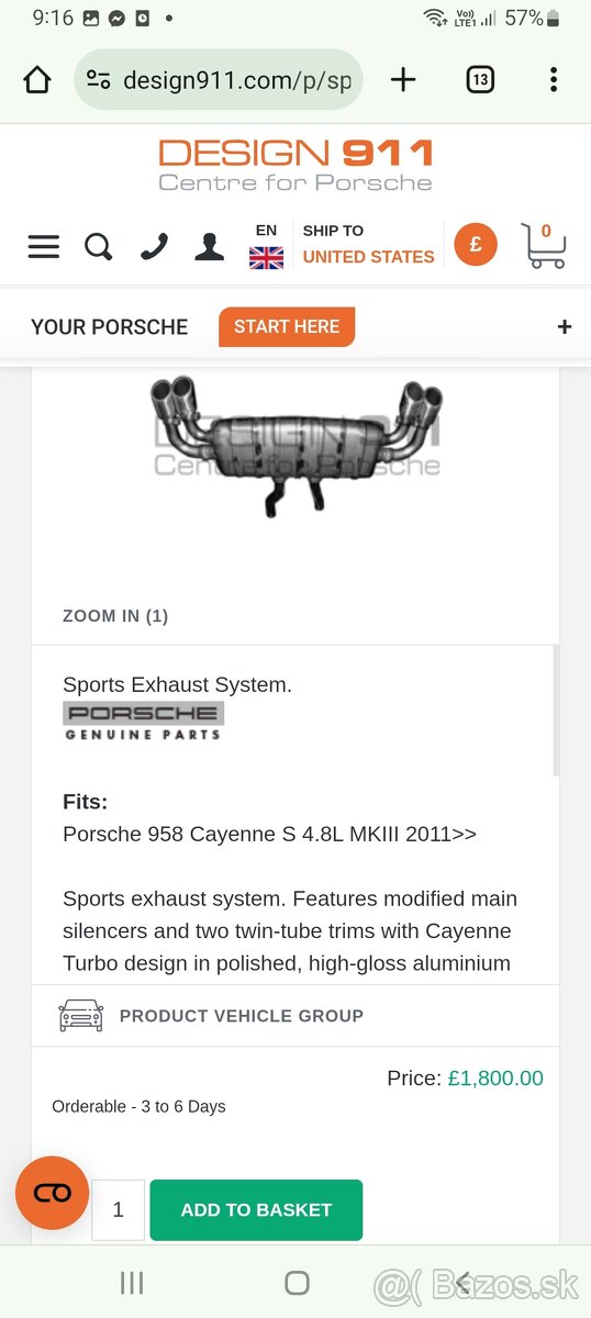 Porsche Cayenne výfuk - 5