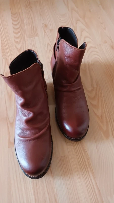 Hnedé nové členkové kožené čižmy 5th Avenue, v.40 - 5