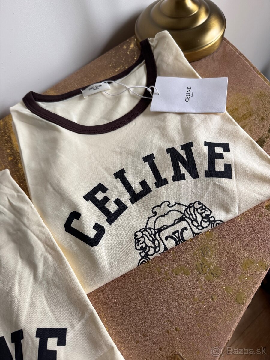 Celine bavlnené tričko Skladom - 5