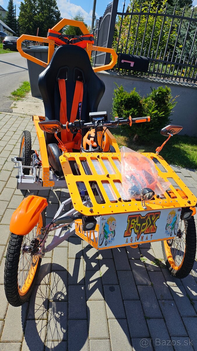 Terénny vozik 2x 1500W 40km/h dojazd 50km aj pre vozičkárov - 5