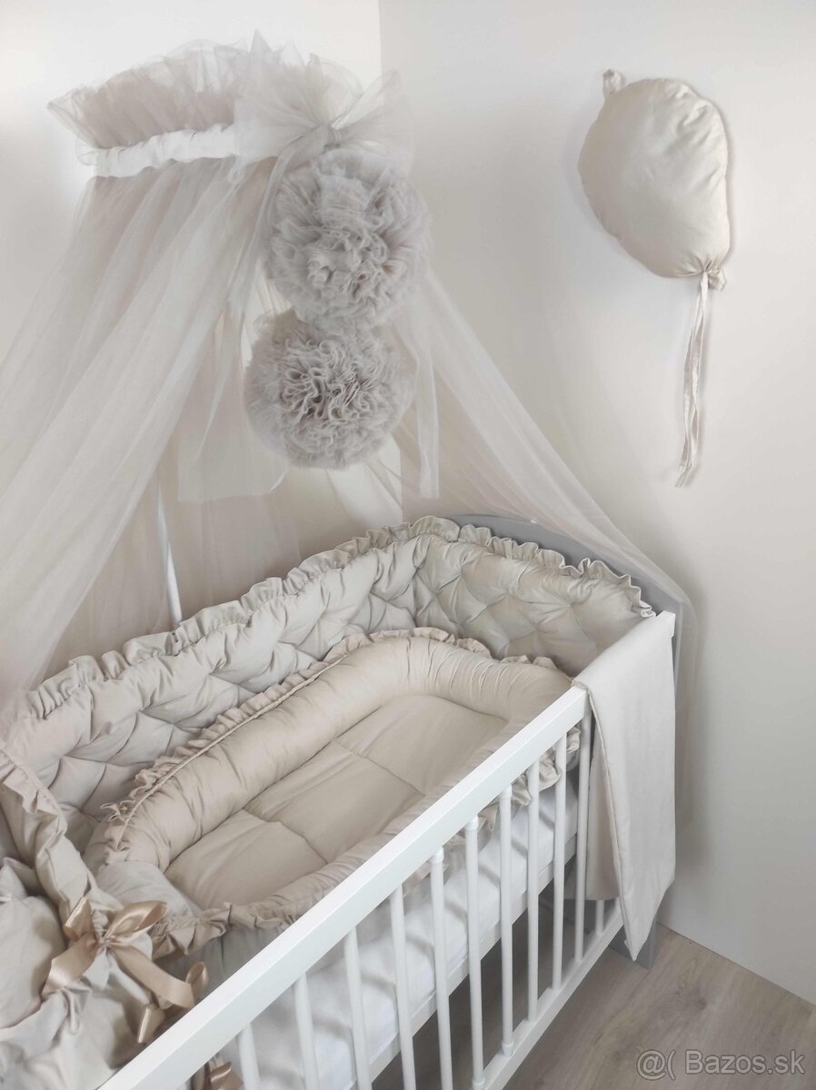 Mantinel do postielky bežová - 5