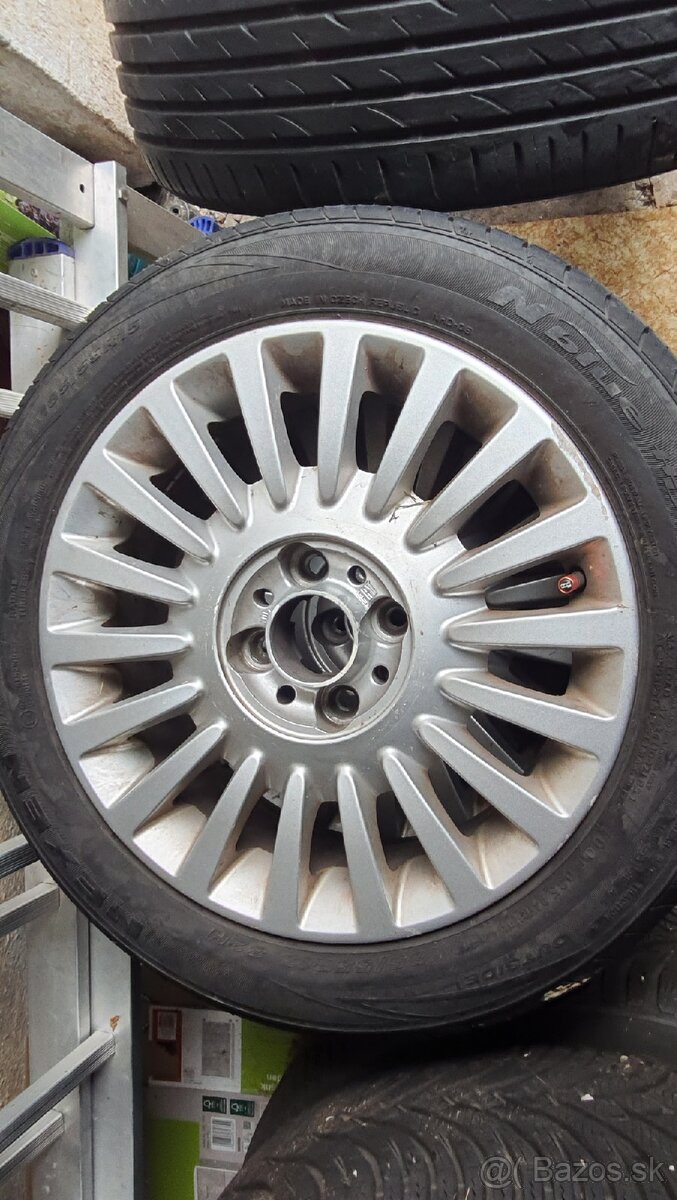 Letne 15 kolesa/pneu/ /Disky Fiat 500 185/55/R15 - 5