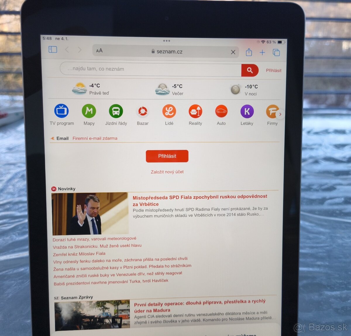 Apple iPad 6 gen. / 32GB Uložiště / IOS 17.7.10 / 9,7" /SIM - 5