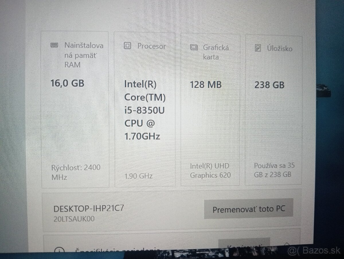 rozpredám na diely notebook Lenovo thinkpad L480 - 5