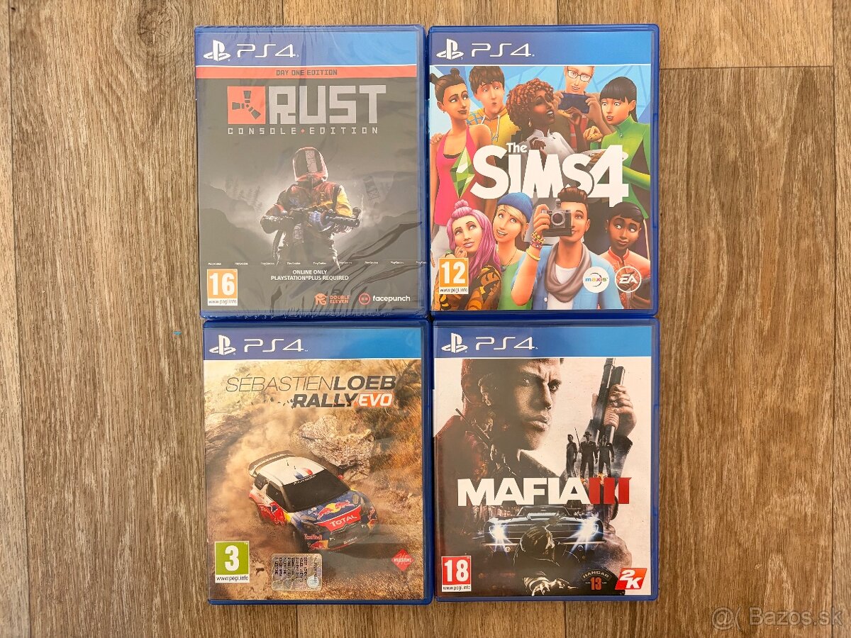 Predám hry na Playstation 4 PS4 - 5