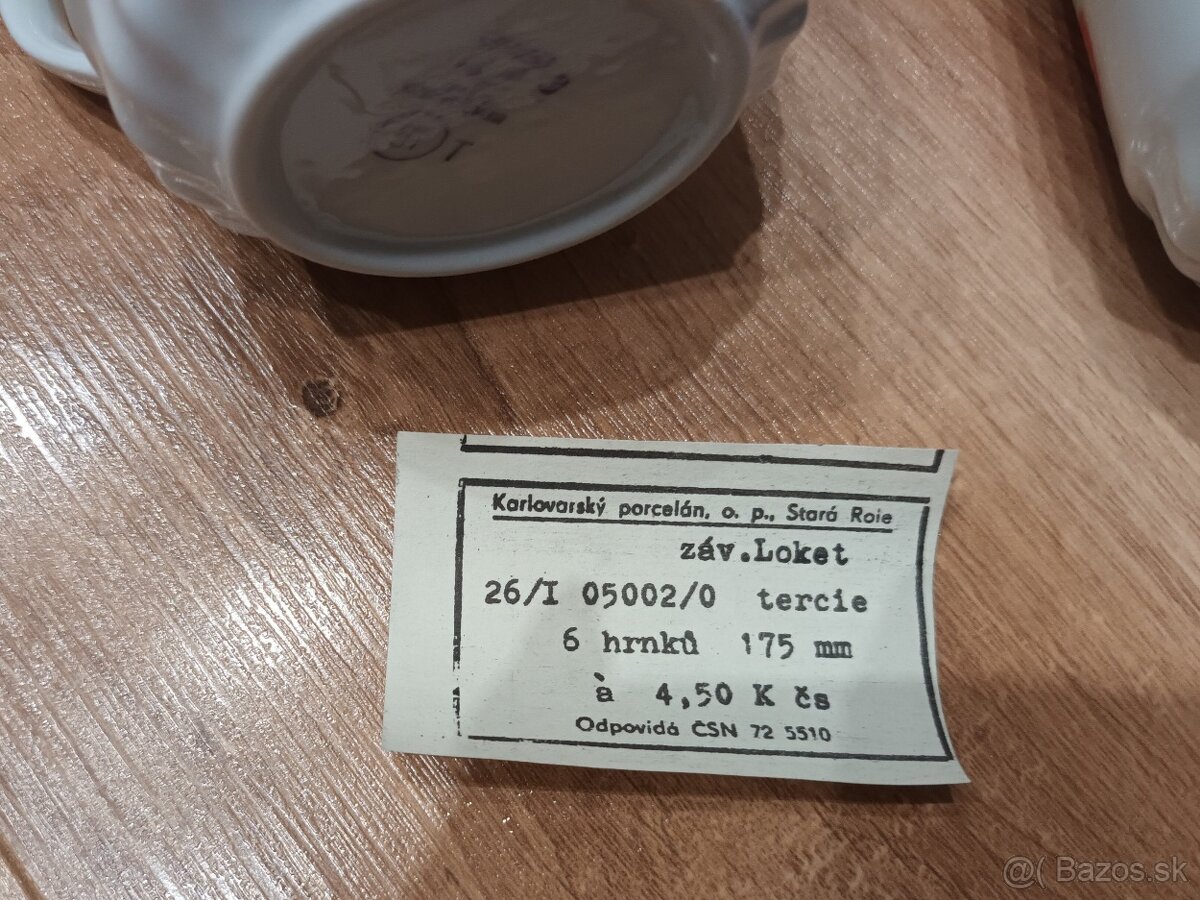 Sada retro hrnčekov - EPIAG "Vlčí mak" (6ks) - 5