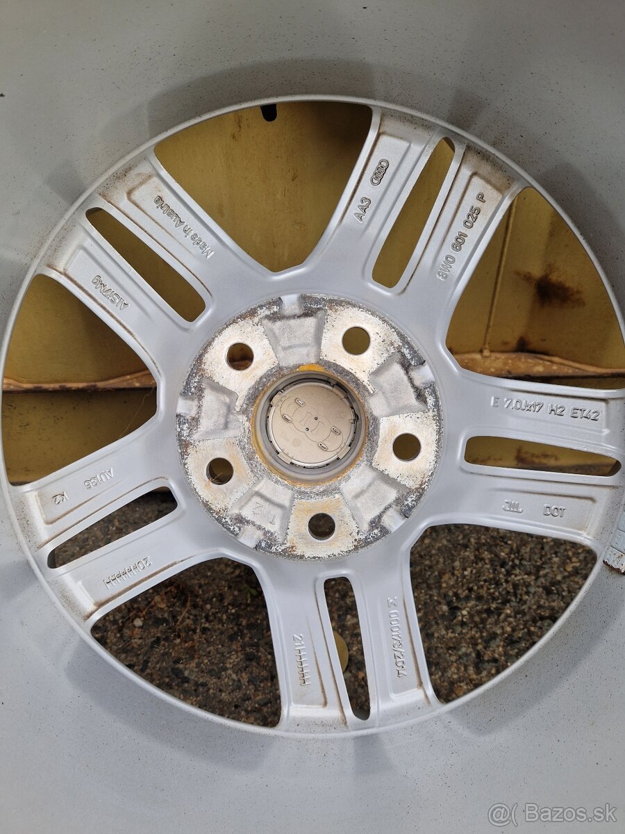 audi A4 kolesa 5x112 r17 disky elektrony zimne 225 50 17 alu - 5