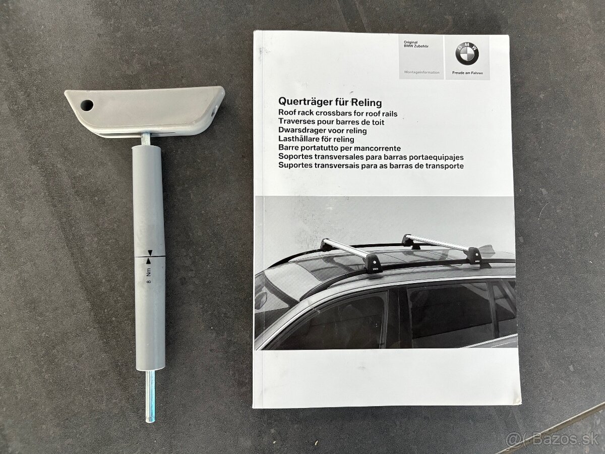 Predám strešný nosič na BMW X6 priečnik - 5