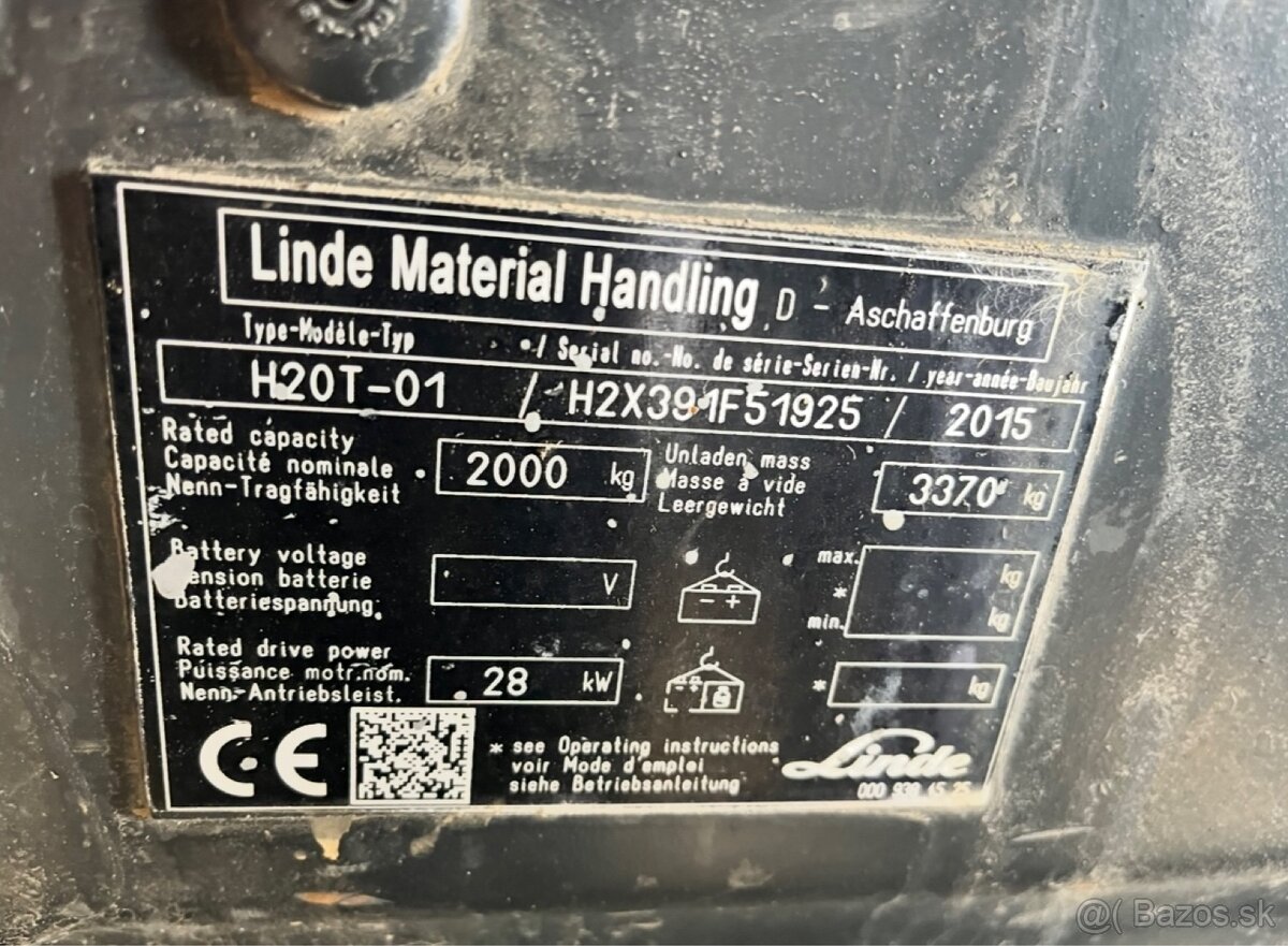 Linde H20t, Mth:4900 - 5