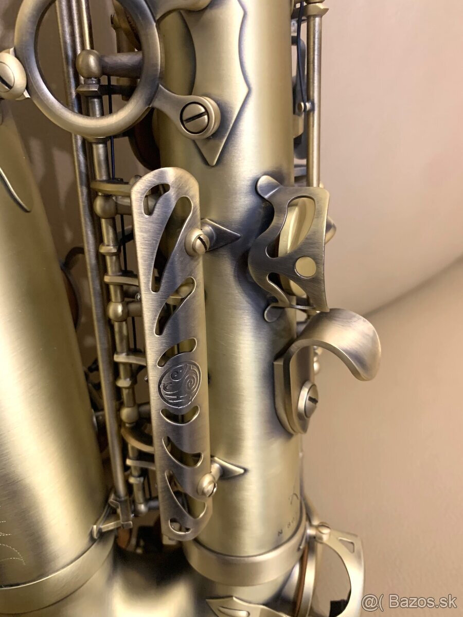 Predám alt saxofón kópia Selmer- nelakovaný- Retro Antigue - - 5