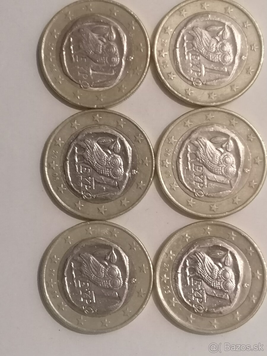 1 eurové mince - 5