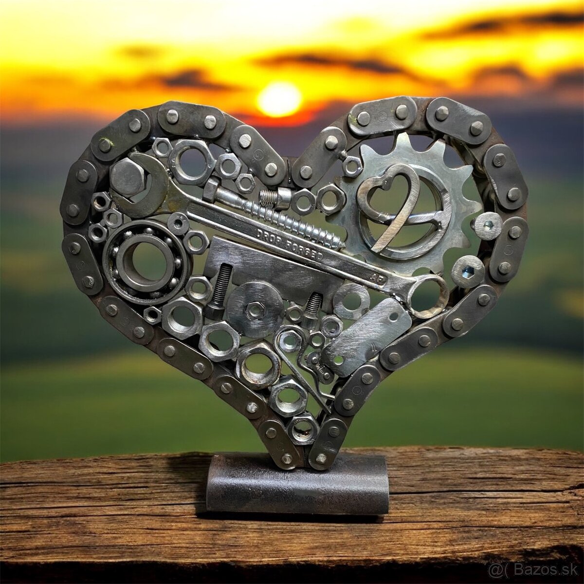 Valentynské srdce z kovu - 5