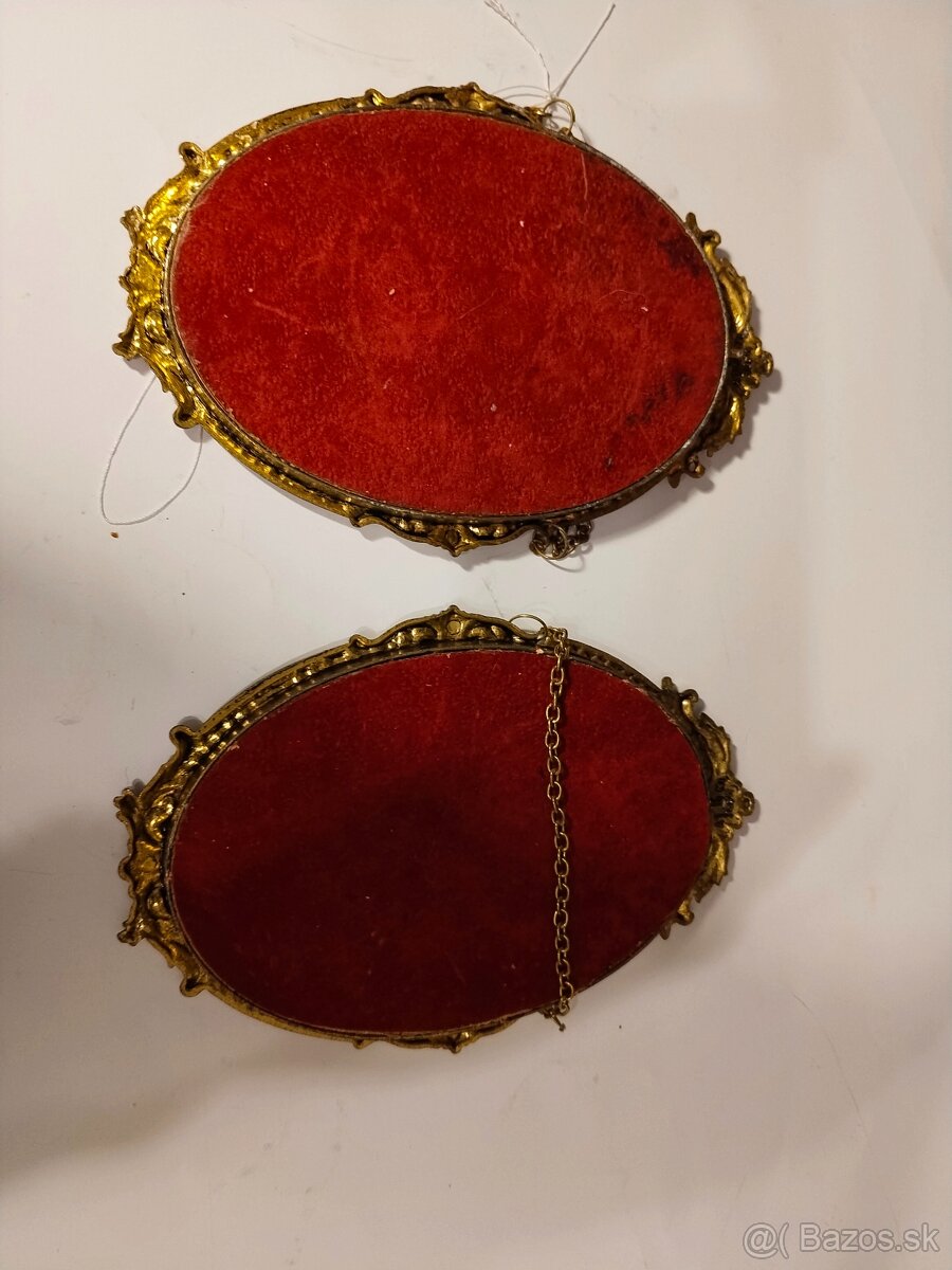 Rámečky oválné mosazné - 5