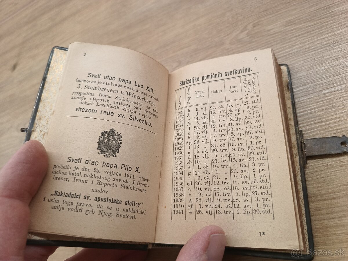 Starožitná modlitebná knižka 1911 - 5