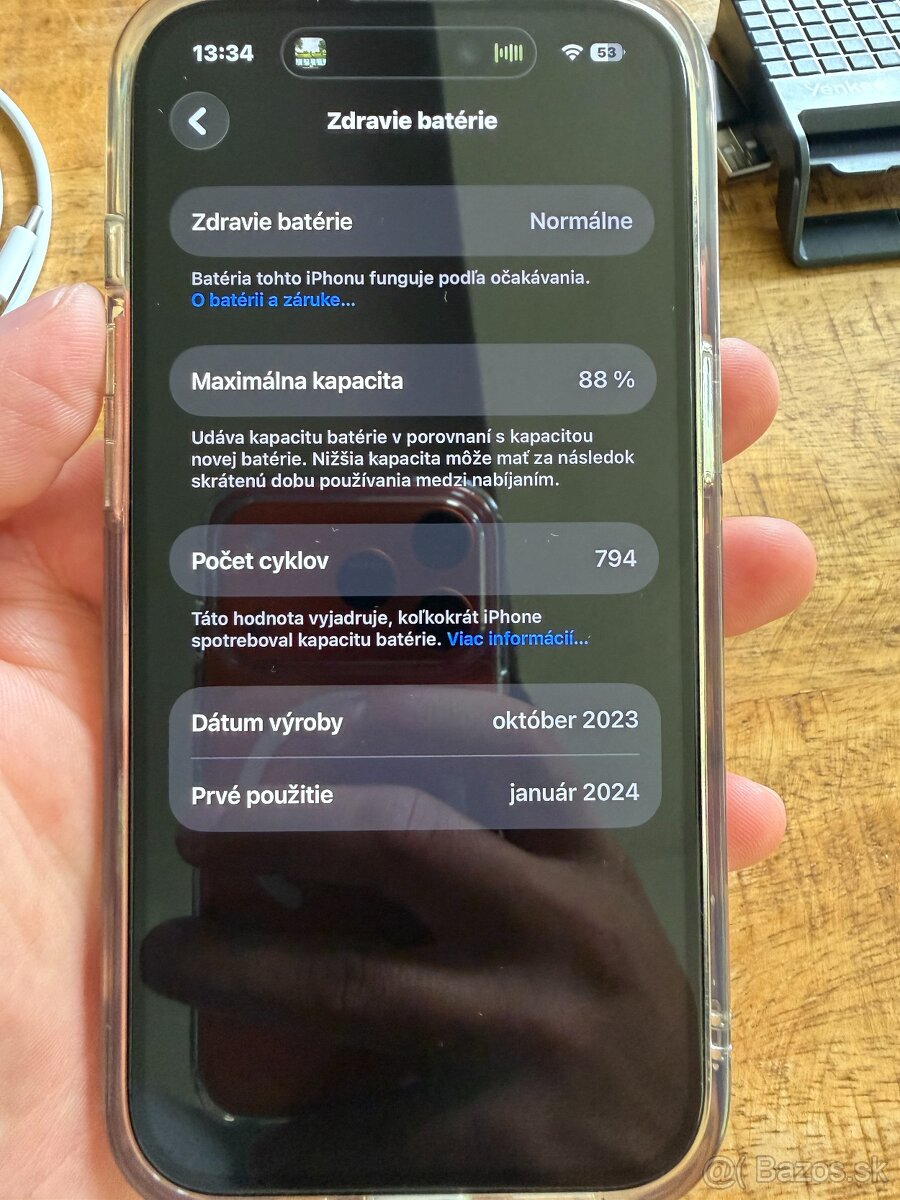 iPhone 15 128 GB modrý - 5