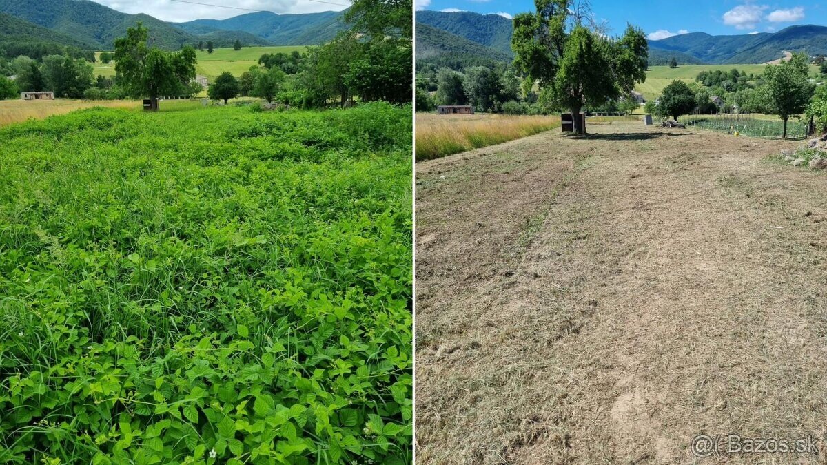 Práce s malotraktorom , kosenie , mulčovanie - 5