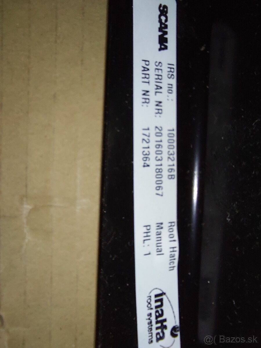 STREŠNÉ OKNO SCANIA - 5